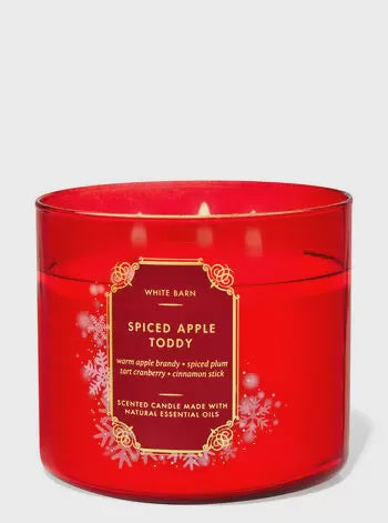 Bath & Body 3 Wick Candle, Spiced Apple Toddy