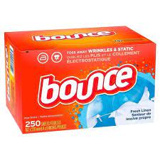 Bounce Fresh Linen Fabric Softener Dryer Sheets, 250 Ct