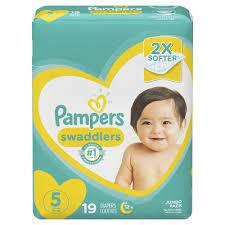 Pampers Swaddlers Diapers Size 5 x 19 ct