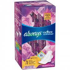 Always Radiant Regular Pads 30ct