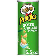 Pringles Sour Cream & Onion Potato Chips 5.5Oz