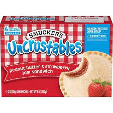 Smucker's Uncrustables Peanut Butter & Strawberry 4pk