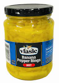 Vlasic Banana Pepper Rings Hot 12oz