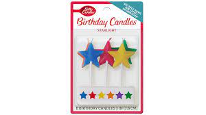 Betty Crocker Star Light Candle 6ct