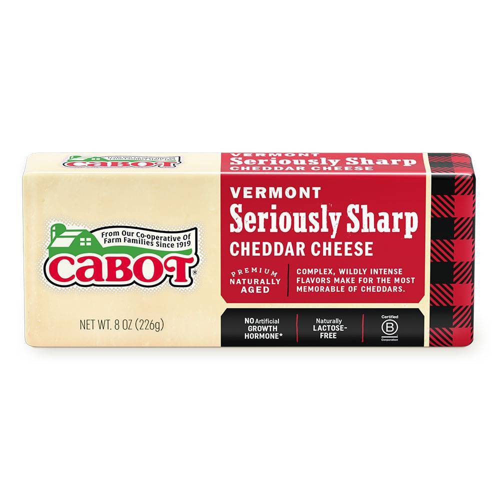 Cabot Seriously Sharp White Cheddar Cheese 8oz