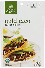 Simply Organic Mild Taco Seasoning 1oz