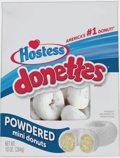 Hostess Mini Powdered Sugar Donuts 10 oz