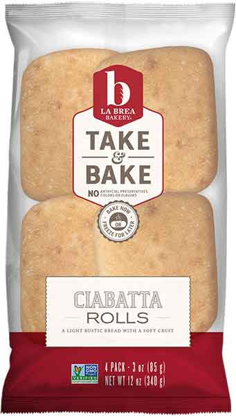 La Brea Ciabatta Rolls 4 pack