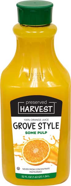 Preserved Harvest Orange Juice W/Pulp 52oz