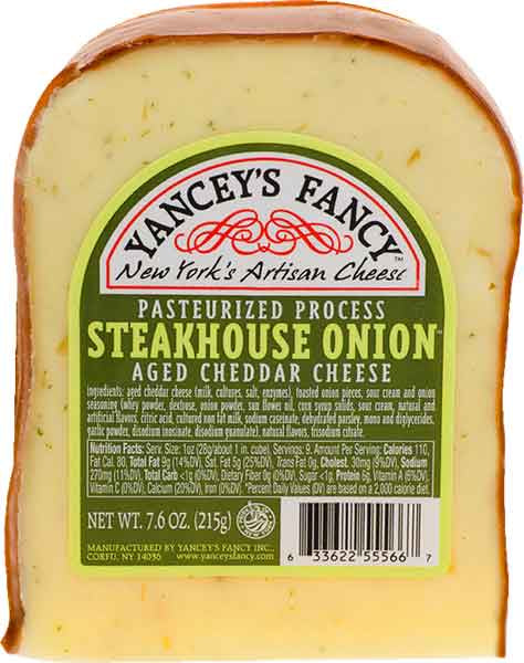 Yancey's Fancy Cheddar steakhouse onion wedge 7.6oz.