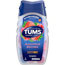 TUMS ANTACID ASSORTED BERRIES ULTRA STRENGTH 1000/72 CT