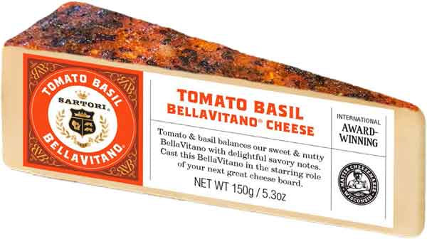 Sartori Tomato Basil Bellavitano Cheese 5.3oz