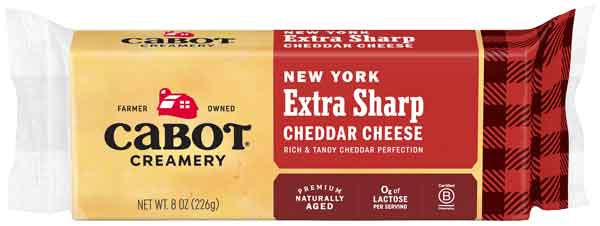 Cabot New York Extra Sharp Cheddar Cheese Bar 8oz