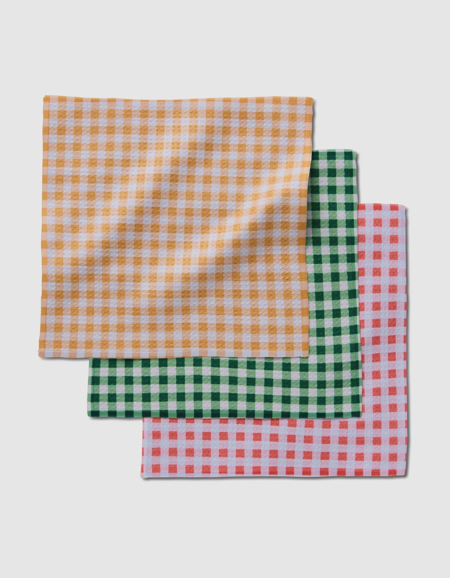 Geometry Spring Plaid Dishcloth Set