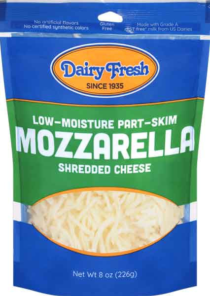 Dairy Fresh Mozzarella Shredded Cheese 8oz