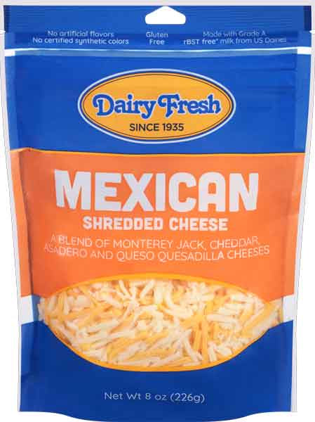 Dairy Fresh Mexican Shredded Cheese 8oz