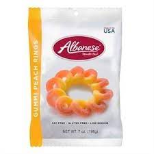 Albanese Gummy Peach Rings 8oz