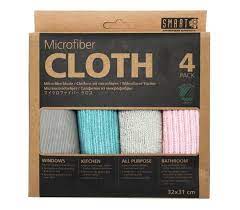 SMART MICROFIBER SYSTEM MICROFIBER CLOTH, 4 PACK