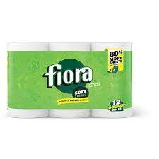 FIORA SOFT & STRONG BATH TISSUE/12 DOUBLE ROLLS/264 SHEETS PER ROLL