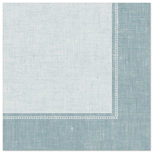 PAPSTAR ROYAL COLLECTION NAPKINS LINUM - ARCTIC BLUE 40X40CM 50PK