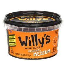 Willy's Original Medium Fresh Salsa 16 Oz