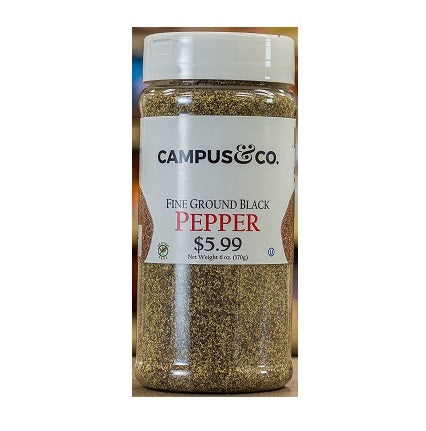 Campus&Co. Pepper, Black - Fine Ground 6oz