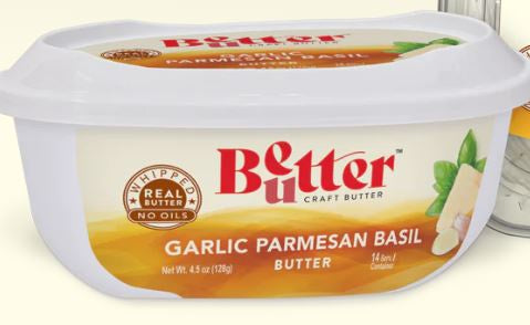 Better Butter Garlic Basil Parmesan Butter 4.5oz