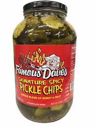 Famous Dave's Sweet & Spicy Pickle Chips/64 oz