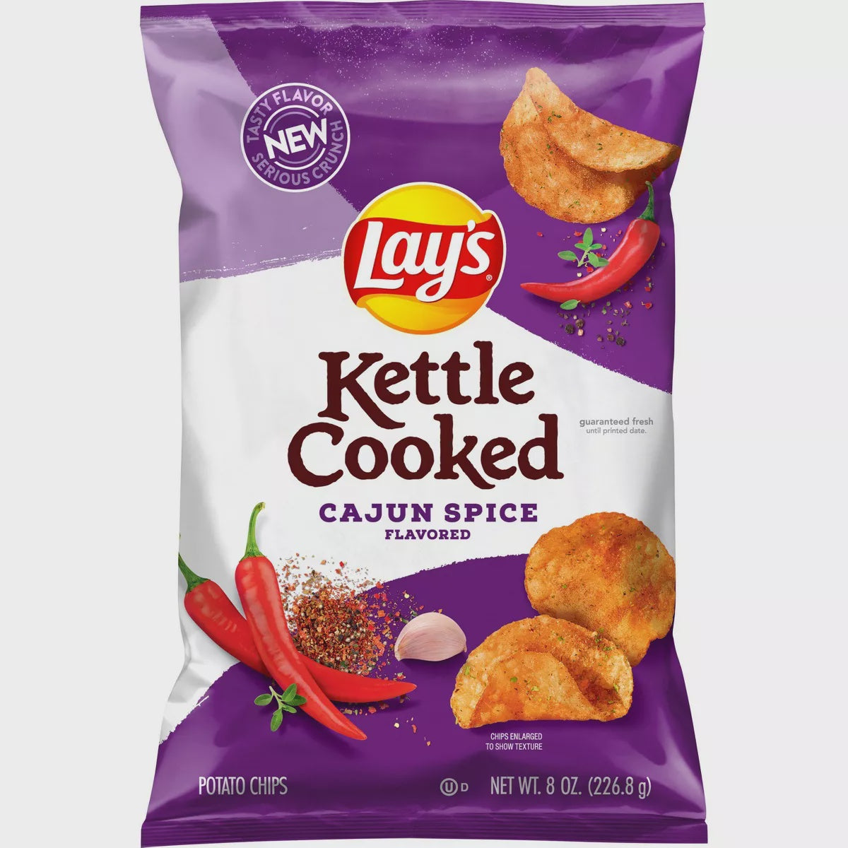 Lays Kettle Cooked Cajun Spice Flavored 8 oz