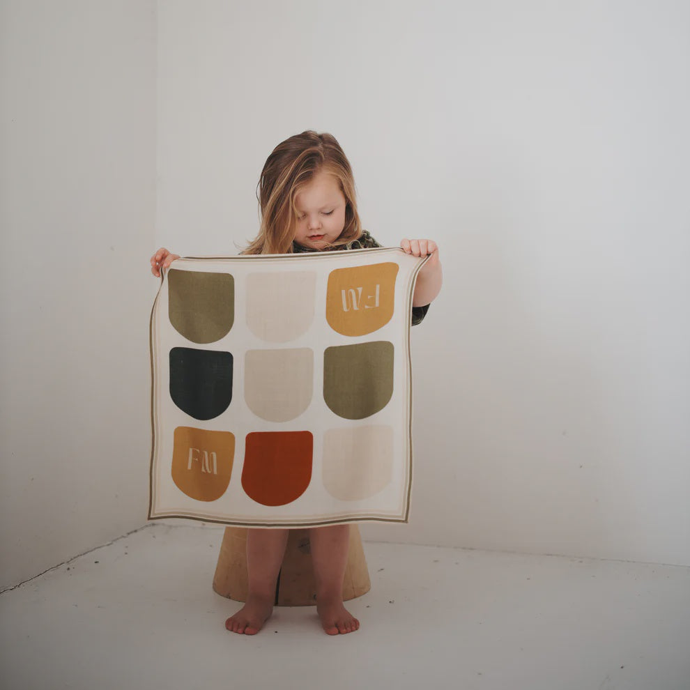 Frankie Mae Coffee Tones Palette Mini Scarf