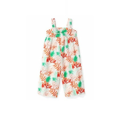 Janie & Jack Tropical Floral Baby Girl Romper 6-12M