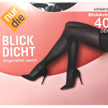 Nur Die Tights Opaque Black 40 Den S