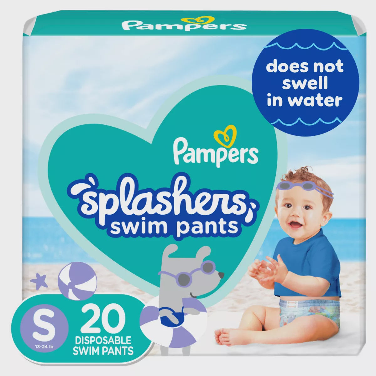 Pampers Splashers Size S Swim Pants 20 ct