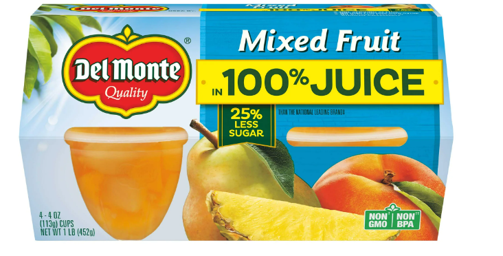 Del Monte Fruit To Go Combo 4pk