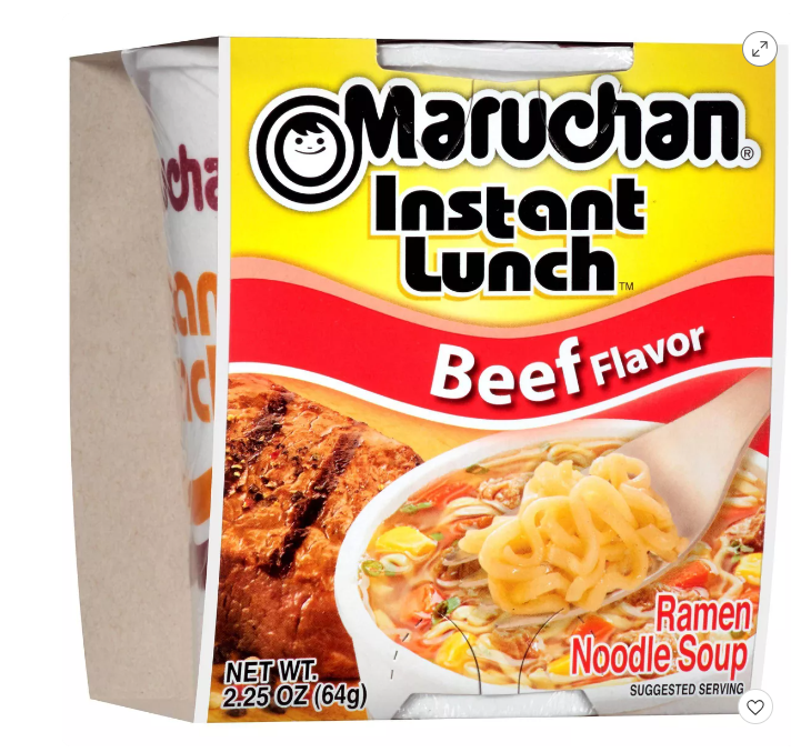 Maruchan Ramen Noodles Beef Cup 2.25oz