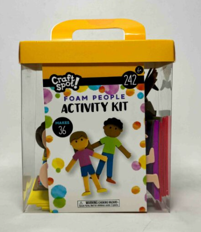 CRAFT SPOT! FOAM PEOPLE ACTIVITY KIT 242 PIECES