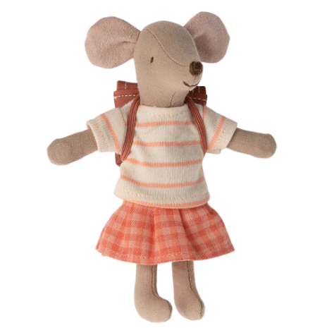 Maileg Tricycle Mouse, Big Sister Coral