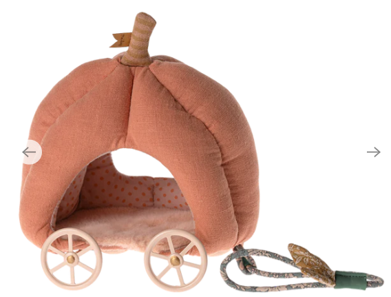 Maileg Pumpkin Carriage, Mouse