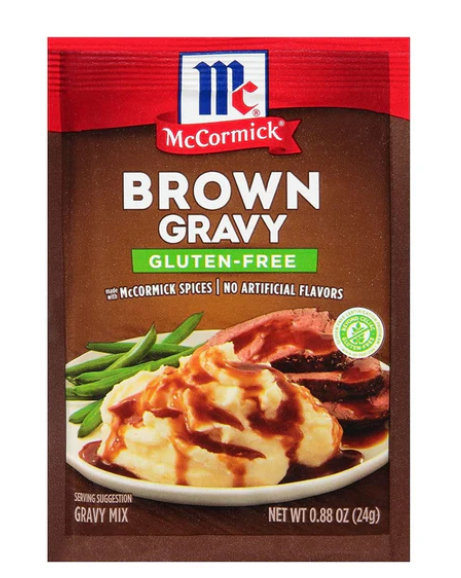 McCormick Gluten Free Brown Gravy Mix .88oz