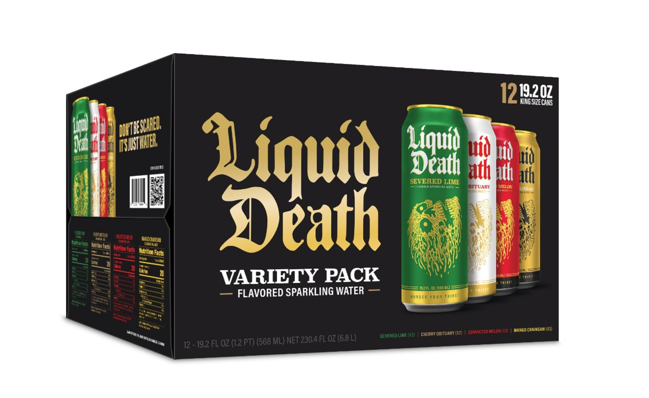 Liquid Death Sparkling Water Variety Pack 12pk