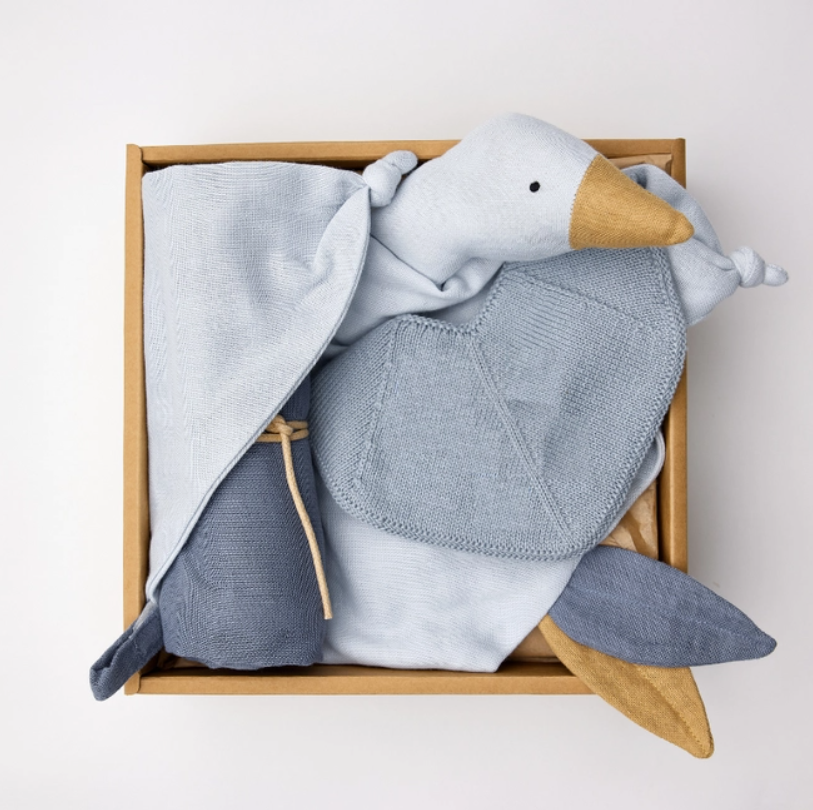 Saga Copenhagen Baby Gift Box - Crystal Blue - Sustainable