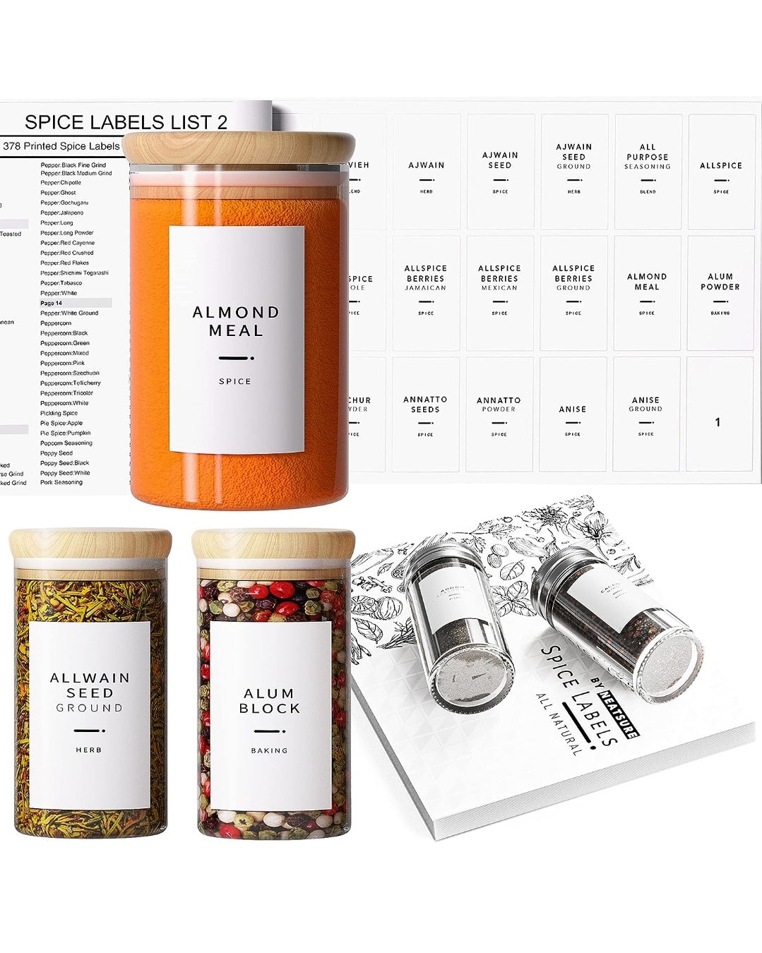 Spice Label Sticker Book