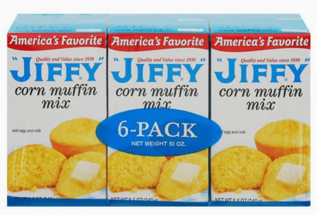 Jiffy Cornmeal Muffin Mix 6 Pk