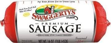 Swaggerty's Hot Breakast Sausage Roll 1lb/18580