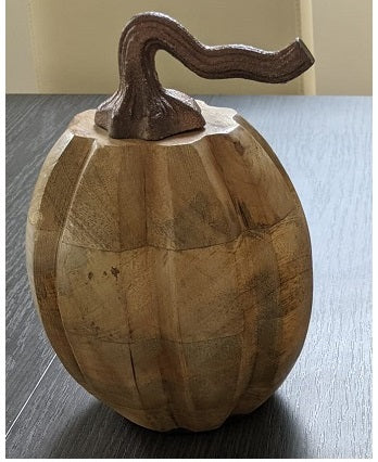 WOODEN PUMPKIN