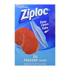 Ziploc Quart Freezer Bags 54ct