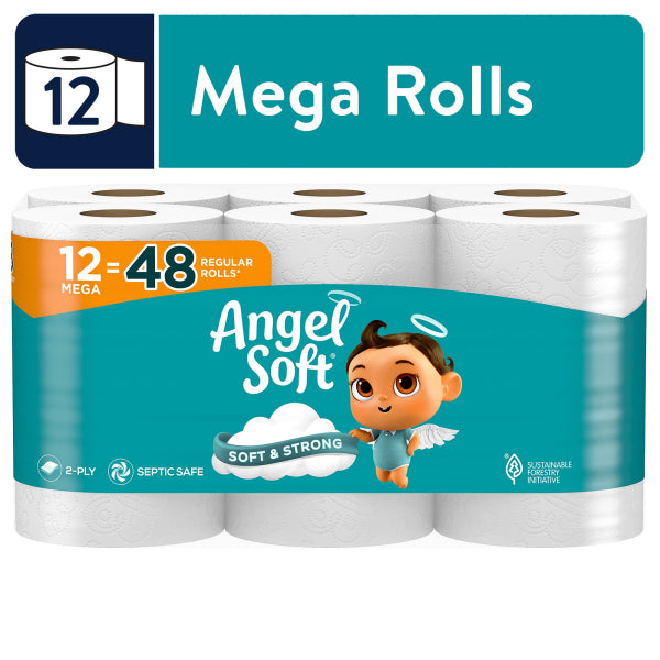 Angel Soft Toilet Paper 12 ct