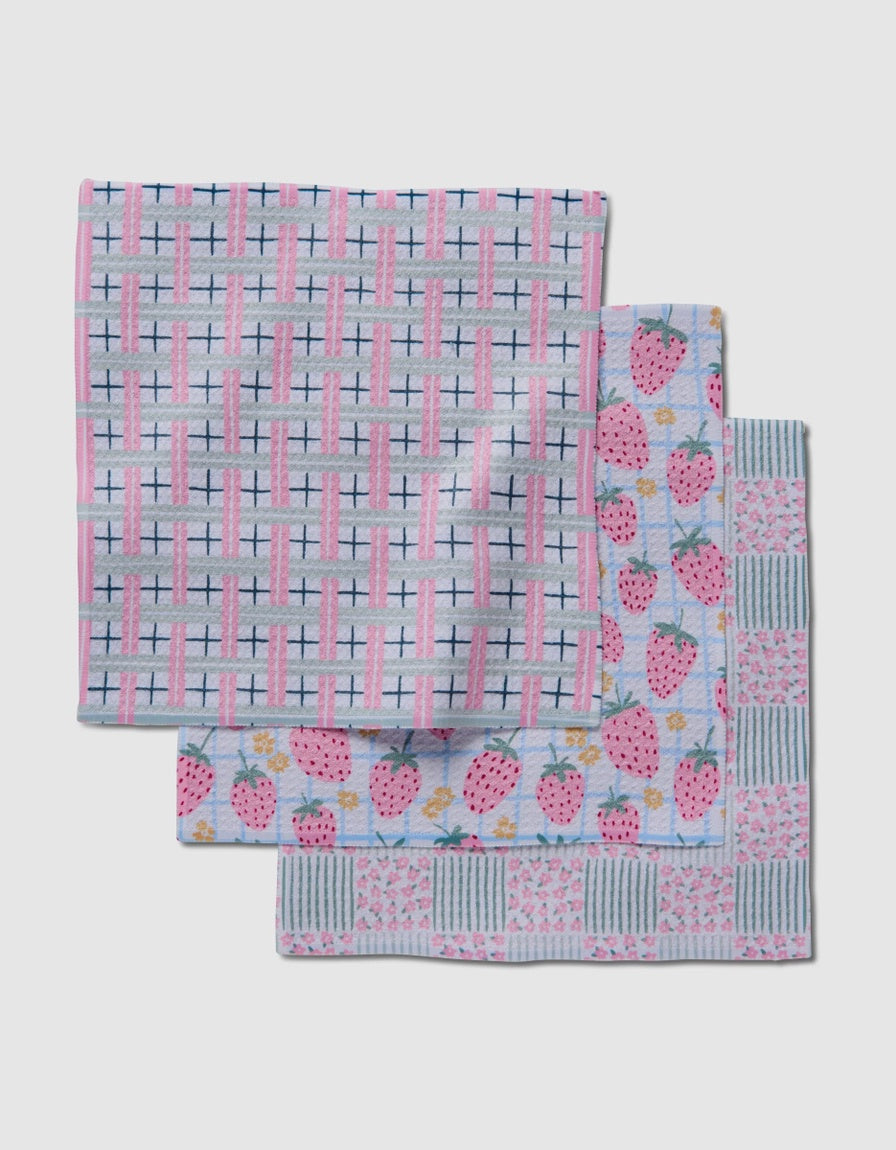 Geometry Spring Picnic Day Dishcloth Set