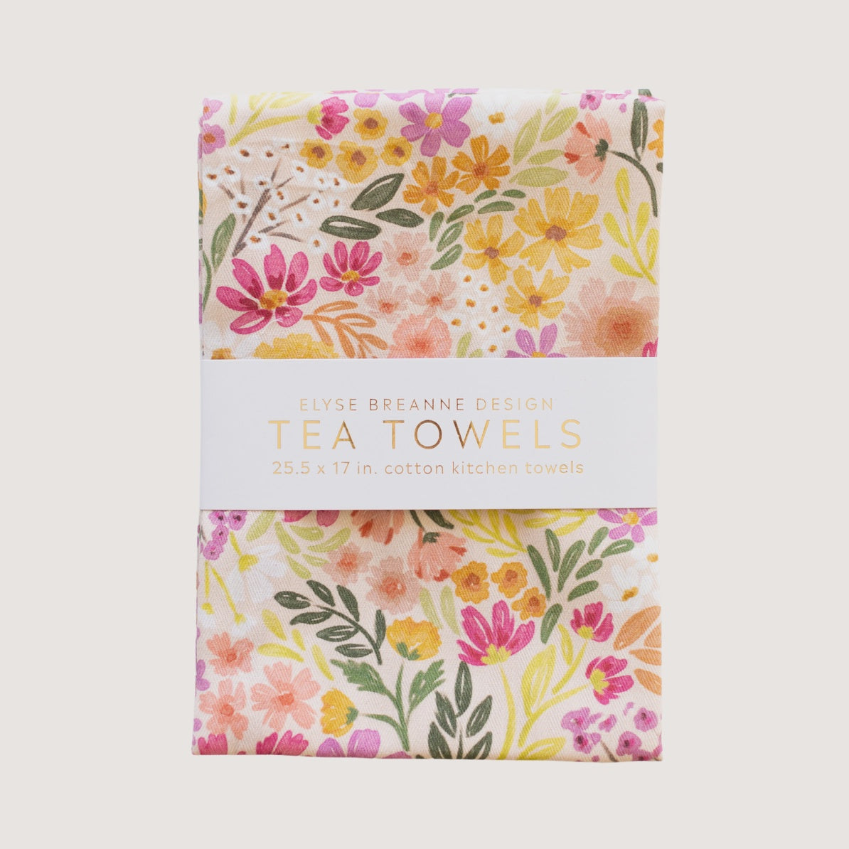 E B Design Tea Towels, Pack of 2