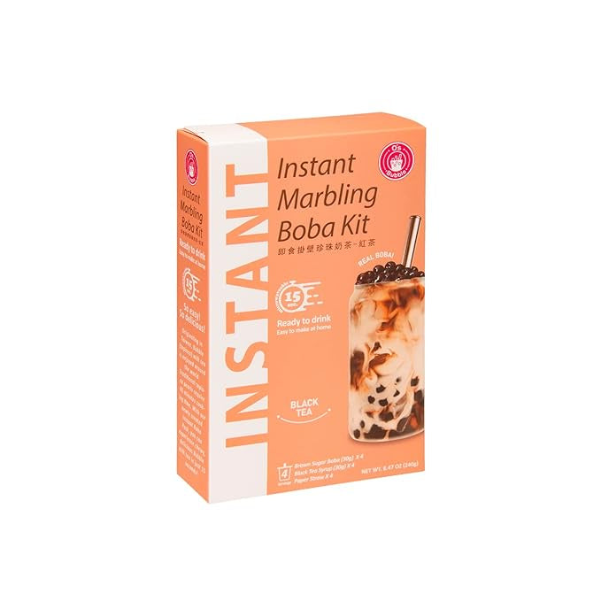 *O's Bubble Instant Marbling Black Tea Boba Kit